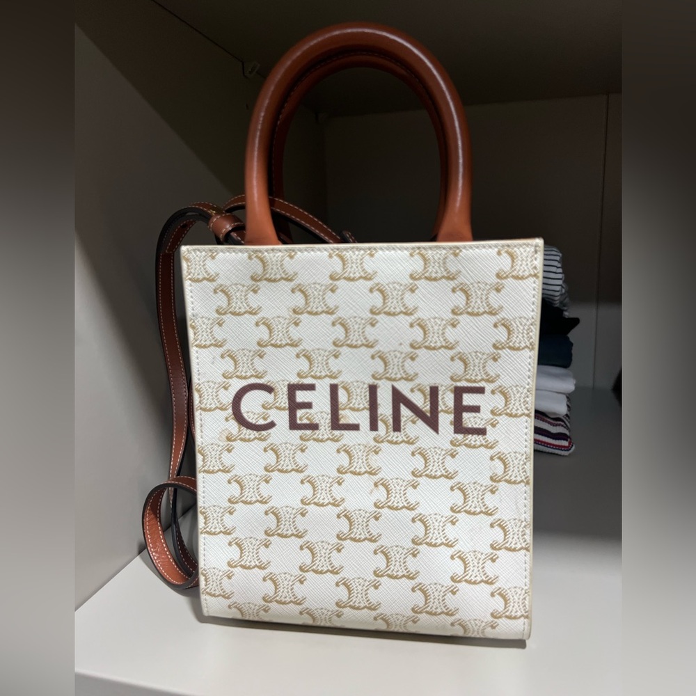 Celine bag!!! Leather Mini tote or handle ! wear both ways